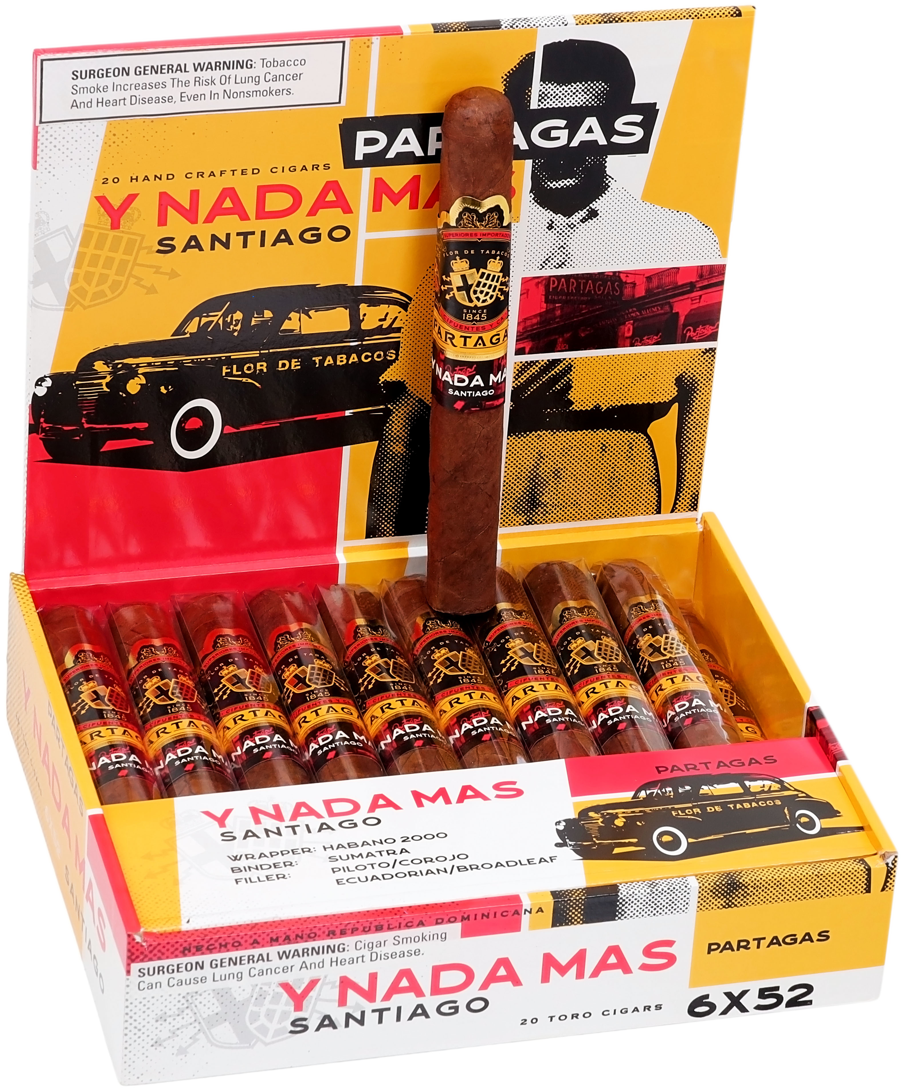 Partagás Y Nada Más Santiago Toro 6" * 52 (Medium/Dom.Rep.)