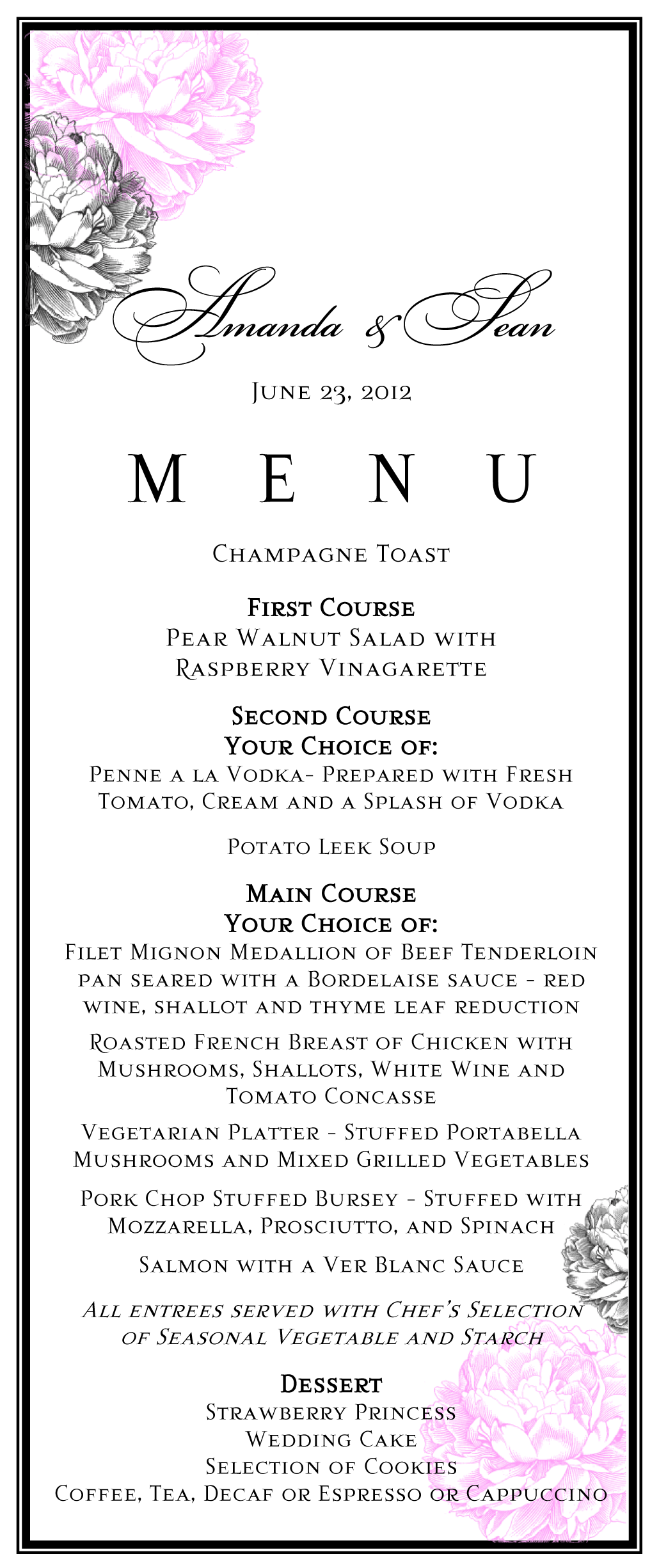 Menu Sample 21