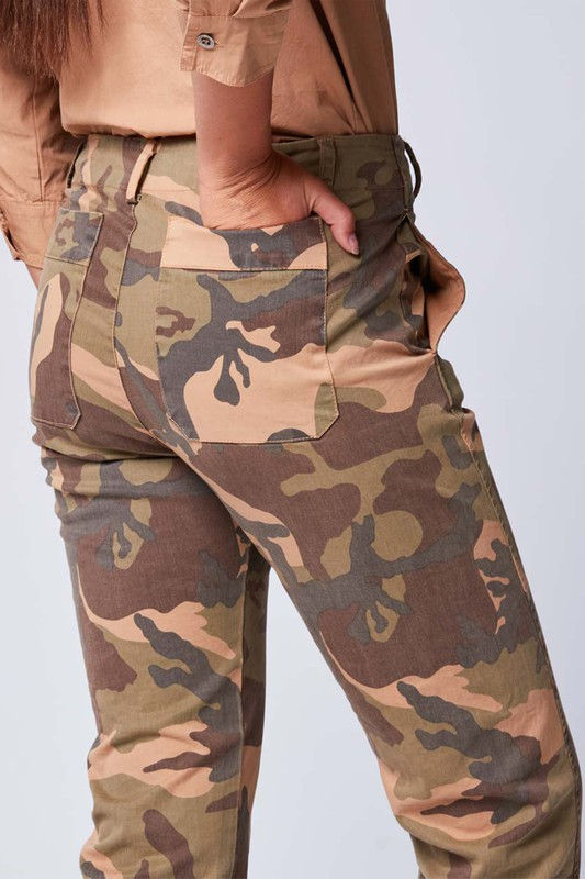 Thumbnail: Baci Fashion Vintage Camo Work Trouser