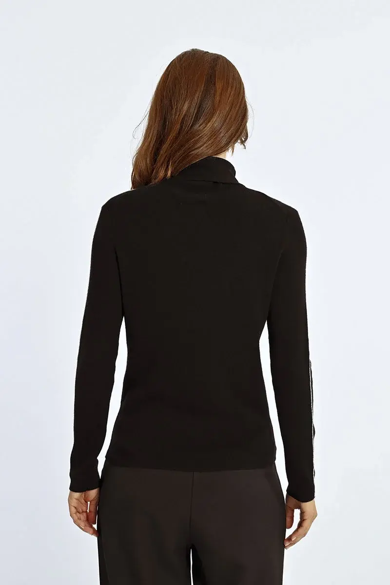 Thumbnail: MOLLY BRACKEN THIN TURTLENECK SWEATER