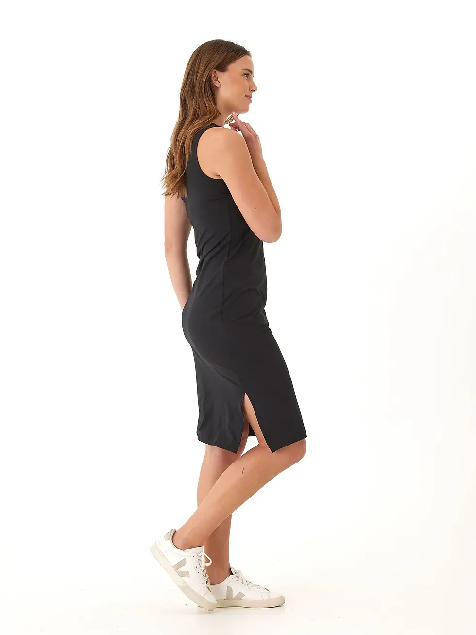 Thumbnail: THREADS 4 THOUGHT HARRIETT LUXE JERSEY TANK MIDI DRESS