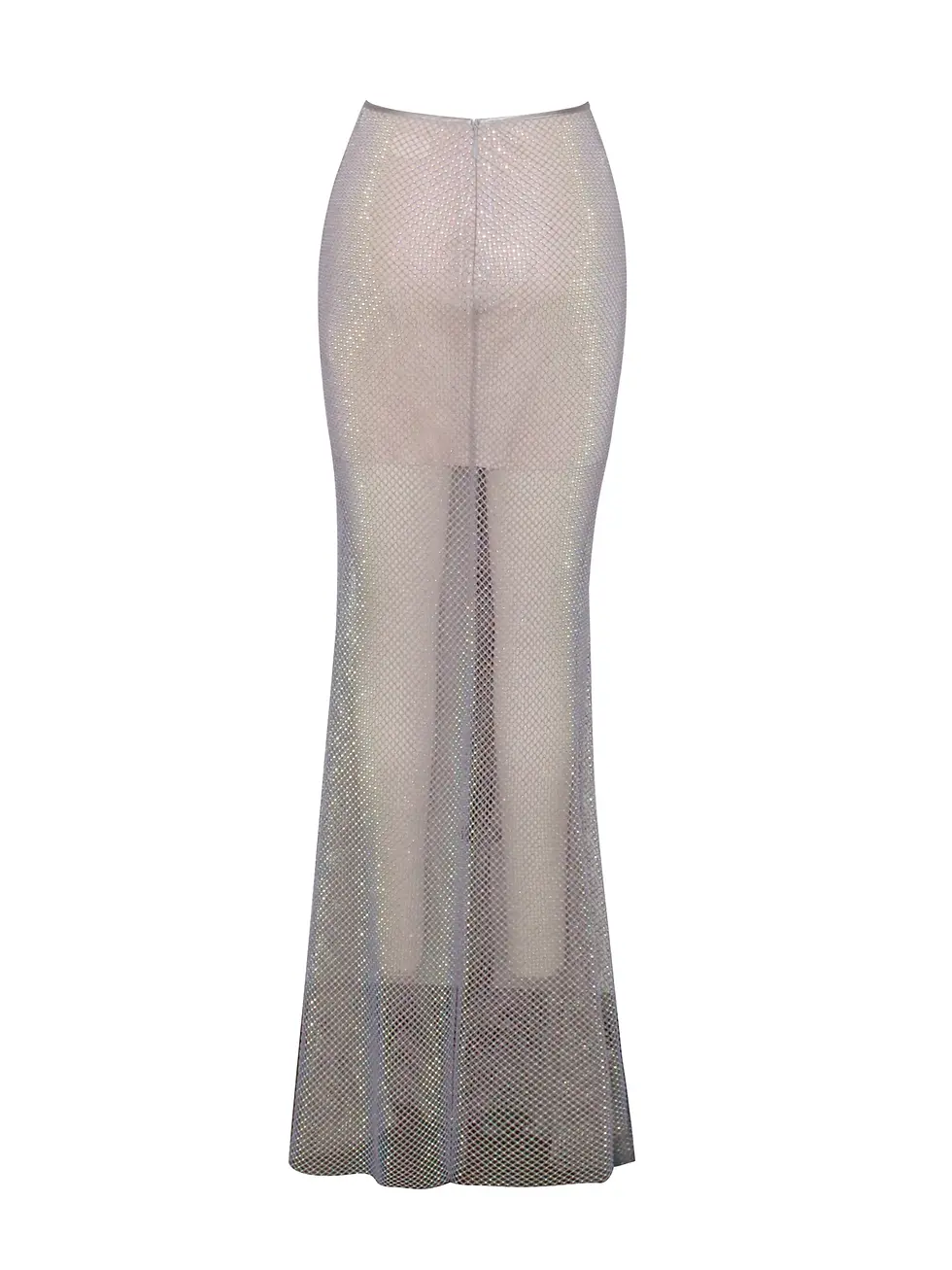 Thumbnail: Mesh Rhinestone Maxi Dress