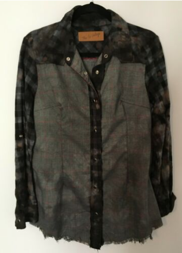 Thumbnail: The Nu vintage blue paid shirt with Dream Big patch