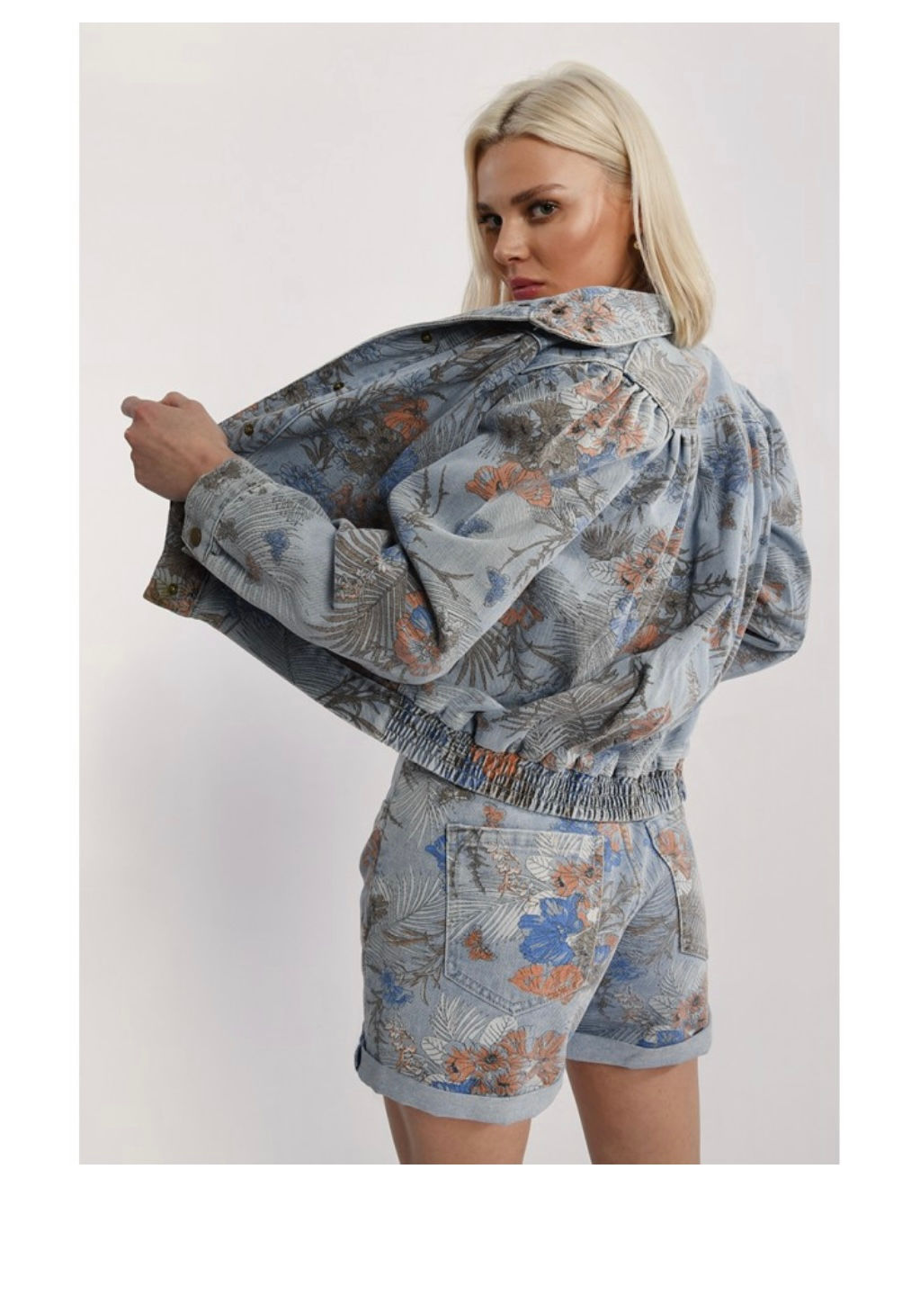 Molly Bracken printed denim Jacket