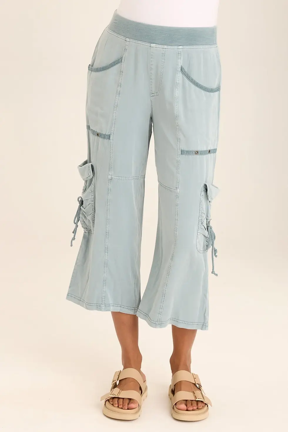 Thumbnail: WEARABLES YANA WIDE LEG CROP CARGO GAUCHO  In Thunderclap Pigment
