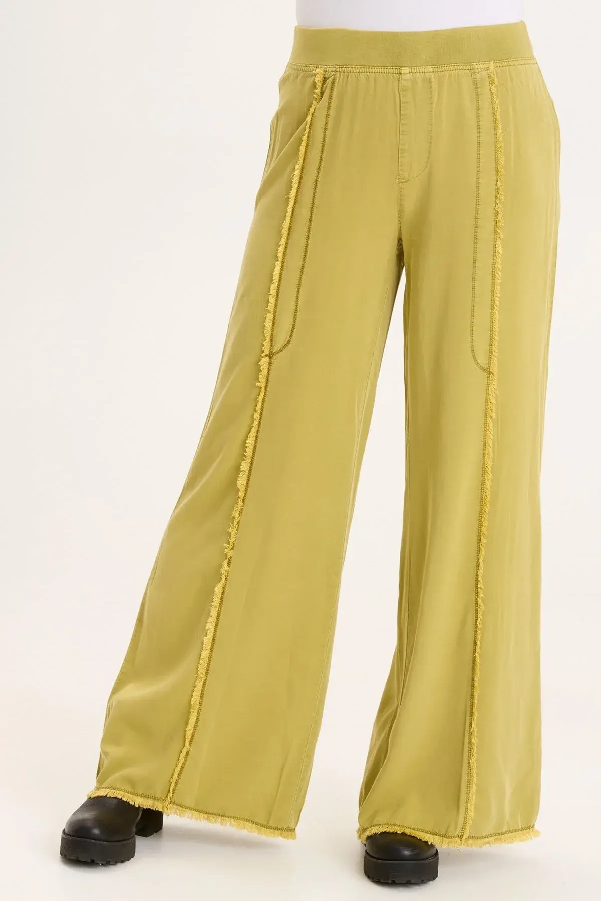 XCVI WEARABLES TWILL BEACH TROUSER In Macaw Pigment