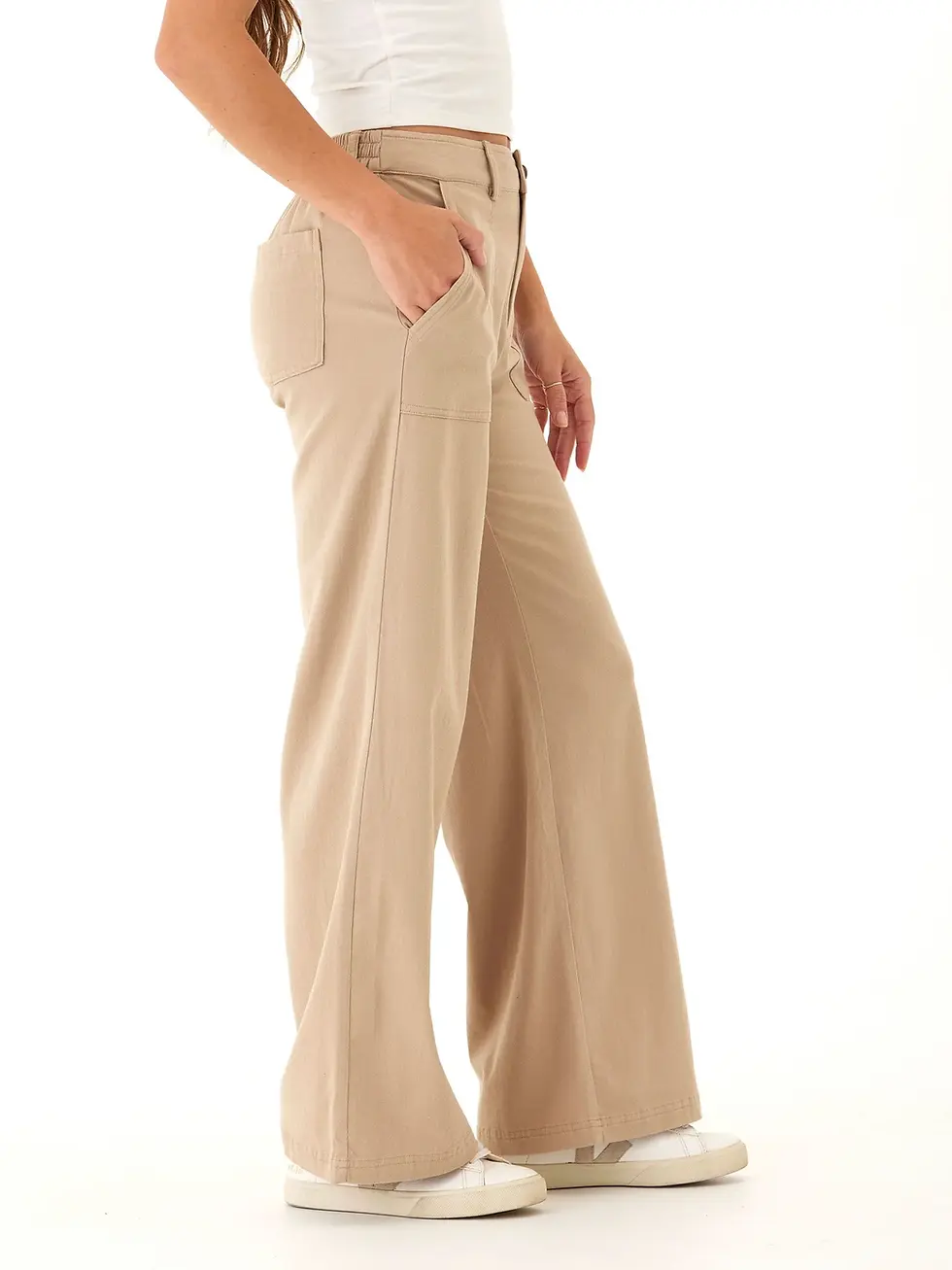 Thumbnail: THREADS 4 THOUGHT PAMELA STRETCH TWILL WIDE LEG PANT