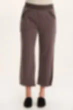 Thumbnail: XCVI DAGA TENCEL FLARED LEG PULL-ON CROP PANT  In Bistro Pigment