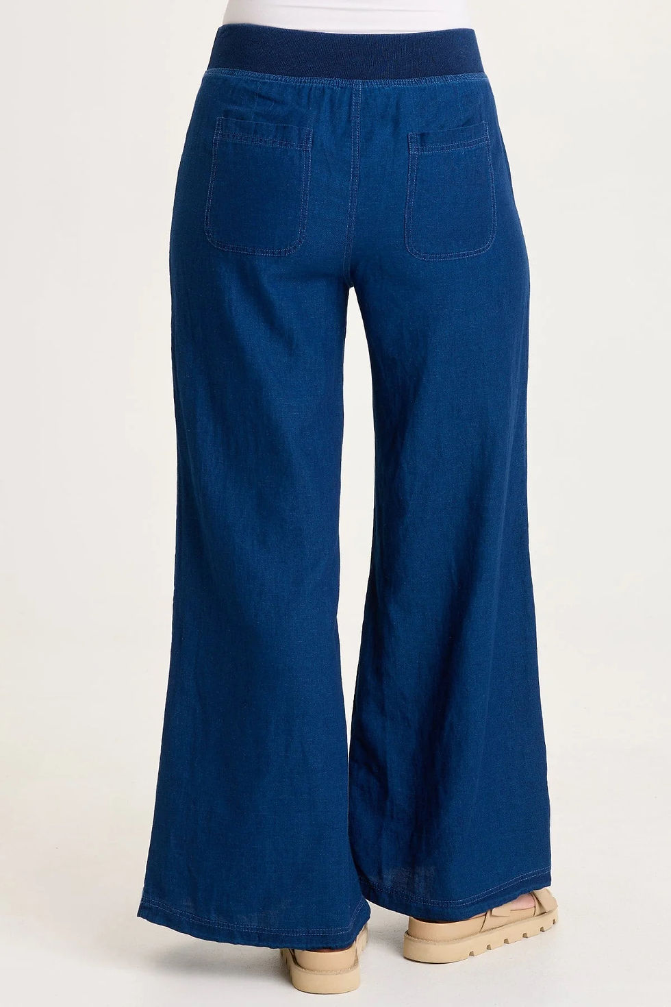 Thumbnail: XCVI JERONA INDIGO PLEATED WIDE LEG PANT