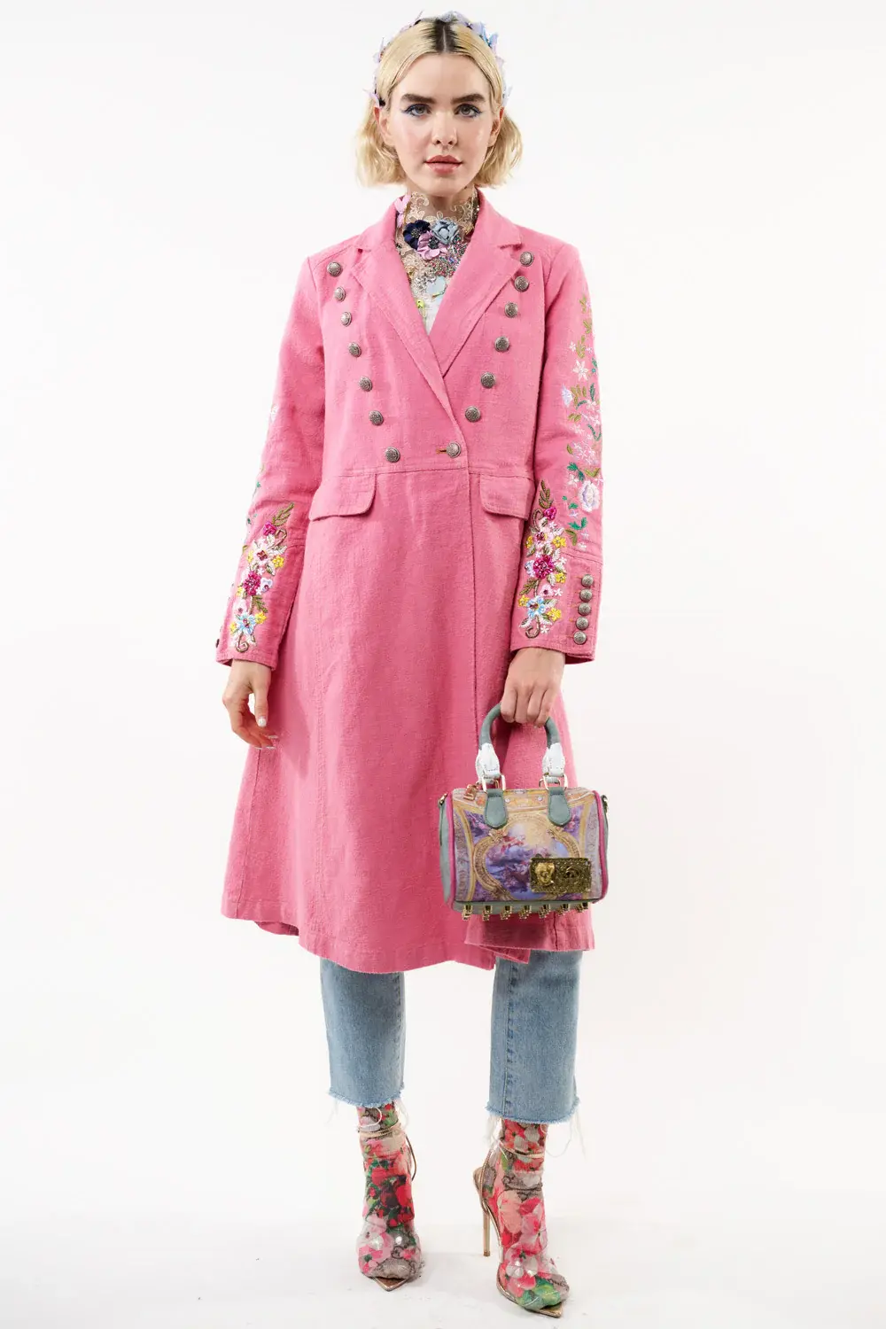 ARATTA PINK CITY COAT