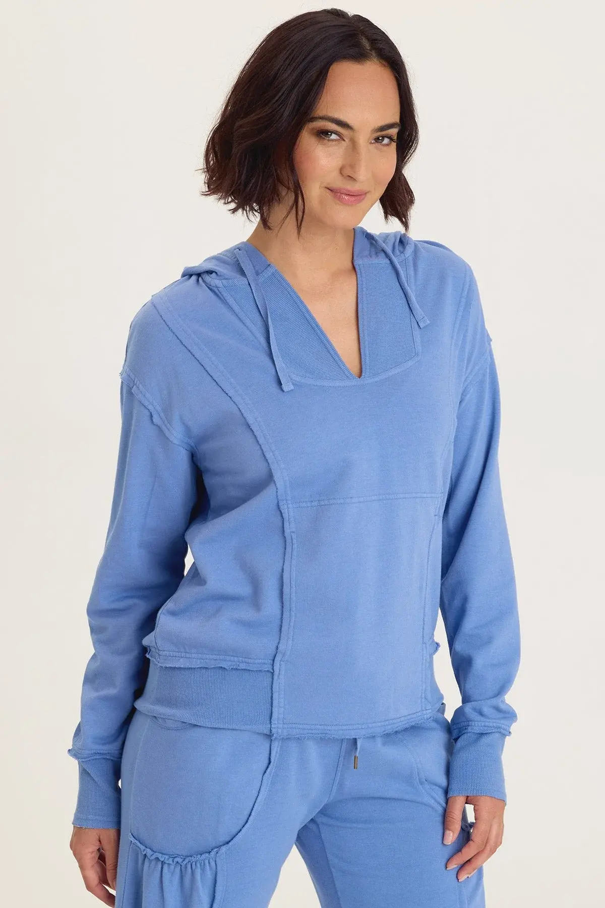 WEARABLES ROSALYN FLEECE CASUAL HOODIE In Shasta Lake