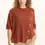 Thumbnail: XCVI OSIRIS ASYMMETRICAL BUTTON DETAIL KNIT PONCHO  In Sprightly Poppy
