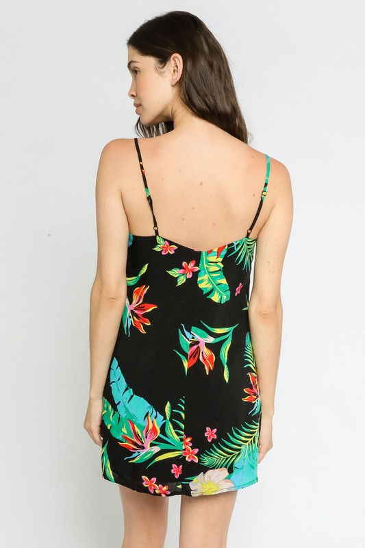 Thumbnail: Olivaceous Tropical Nights Slip Dress