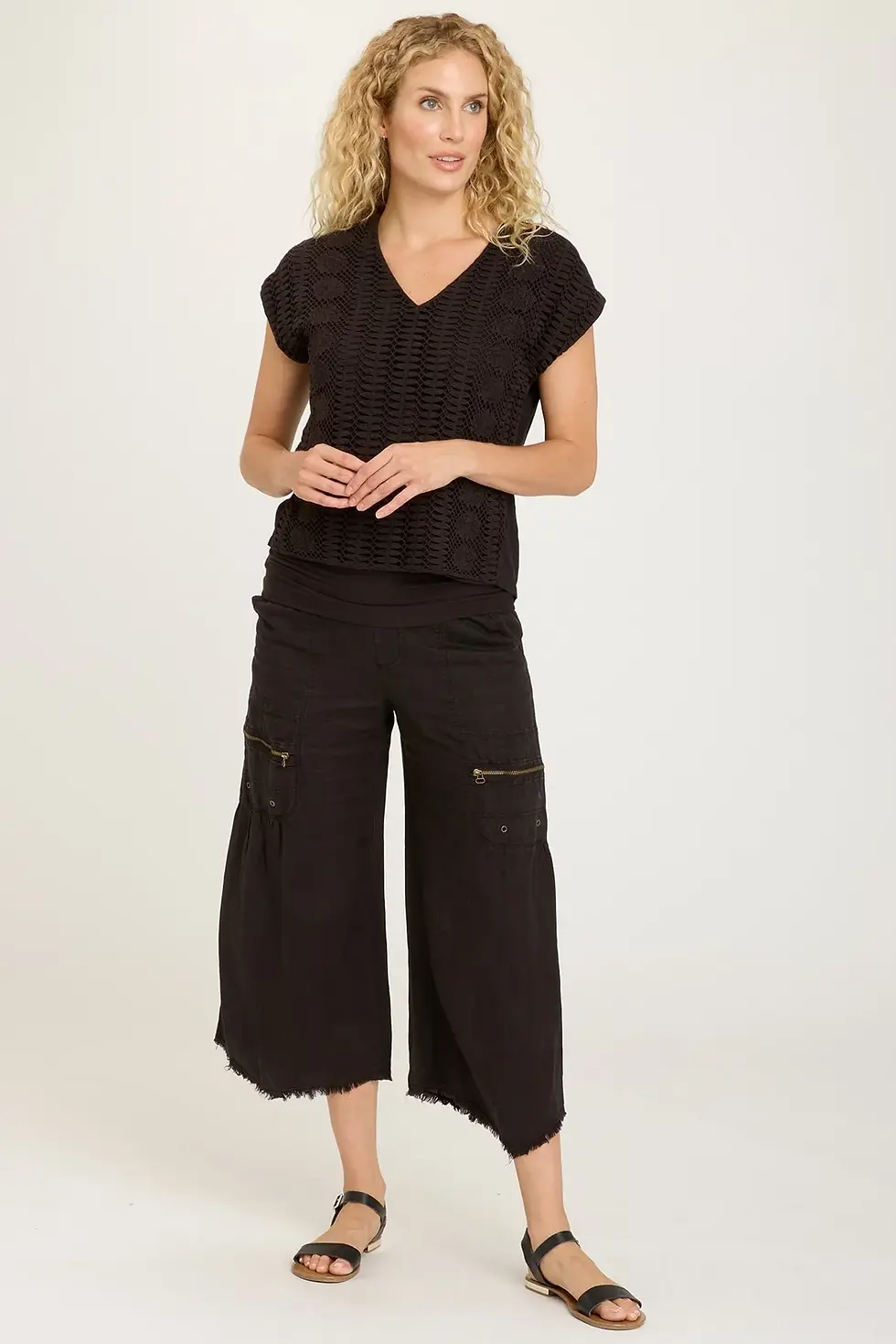 Thumbnail: XCVI EAVES TOP  In Black