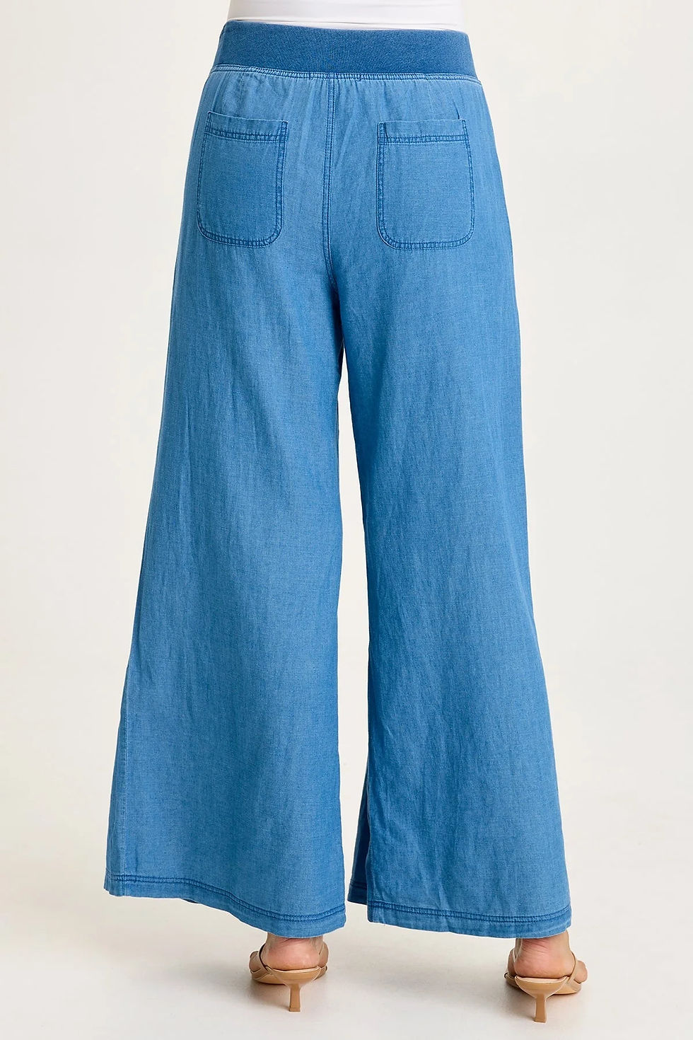 Thumbnail: XCVI JERONA INDIGO PLEATED WIDE LEG PANT Rated