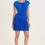 Thumbnail: WEARABLES AVIANA STRETCH POPLIN RUCHED MINI DRESS  In Honorable Blue