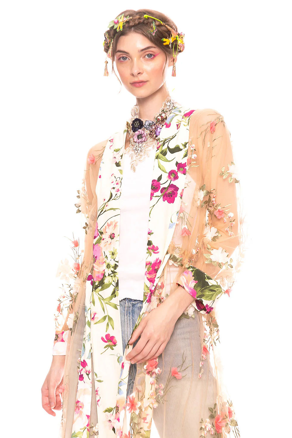 Thumbnail: ARATTA FLORAL FANTASY KIMONO