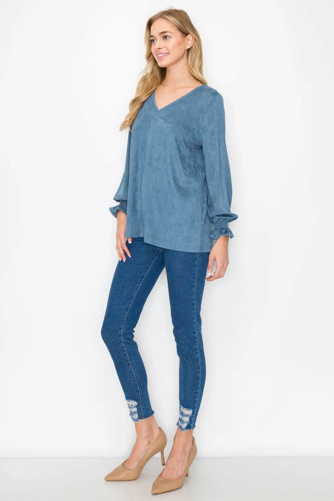 Joh Abigail Suede Top