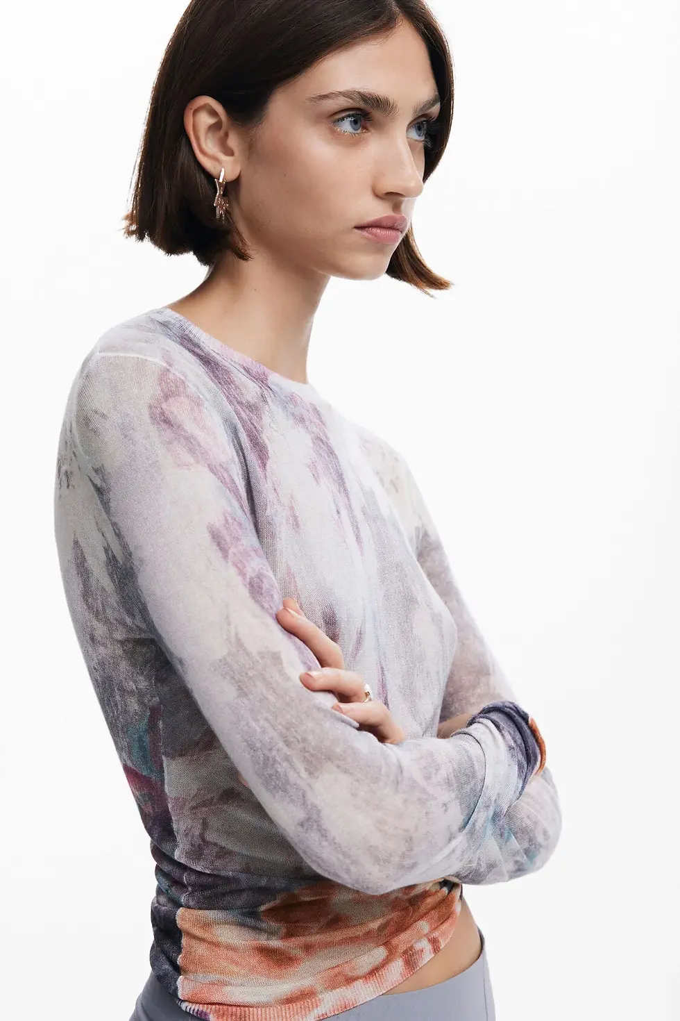 Thumbnail: Desigual Perkins neck sweater Arty