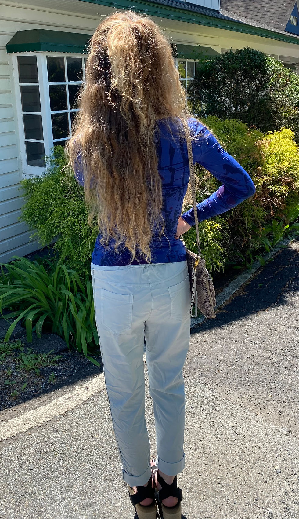 Thumbnail: Venti 6 pearl gray star pants 