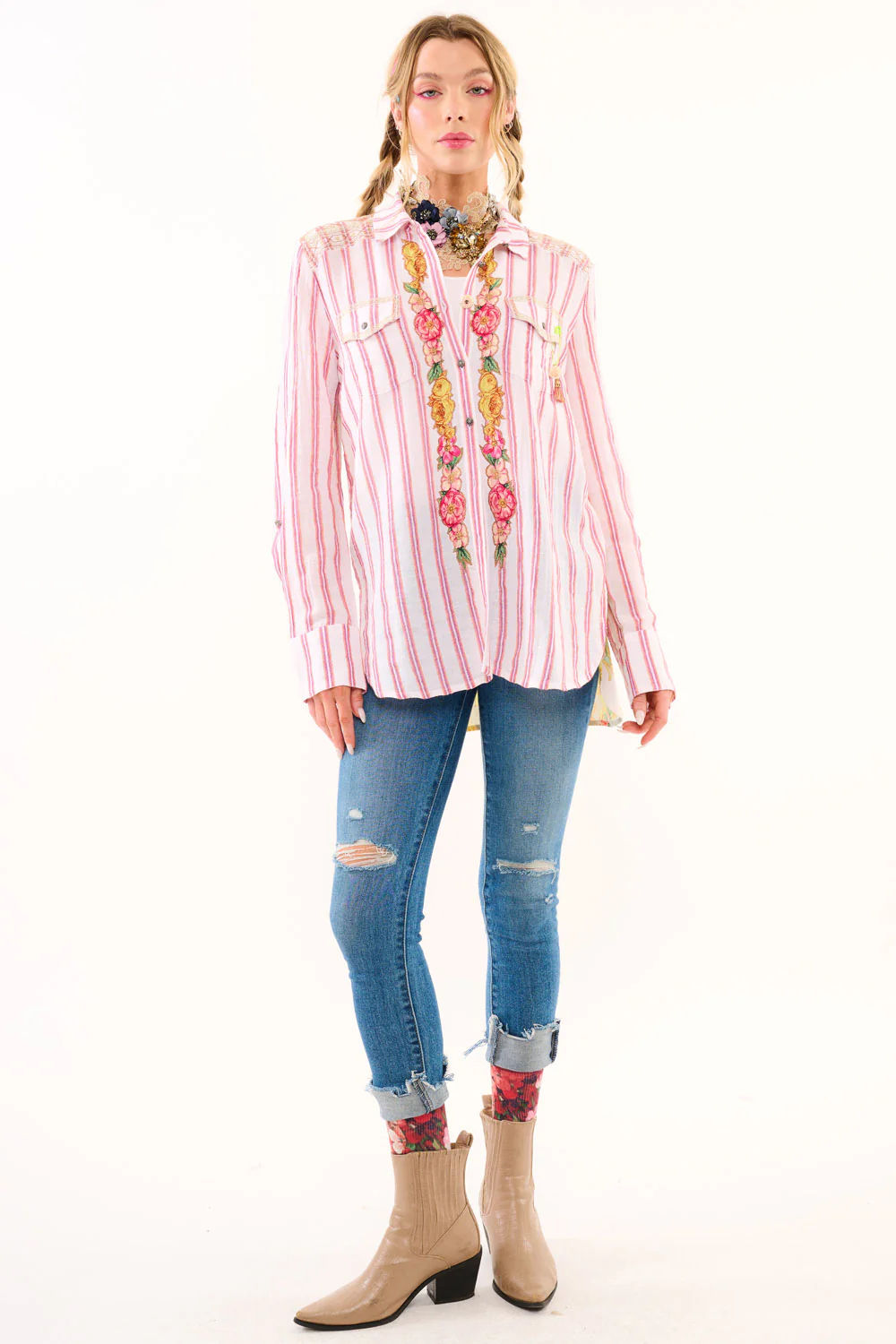 Aratta BIRTH OF VENUS STRIPE SHIRT