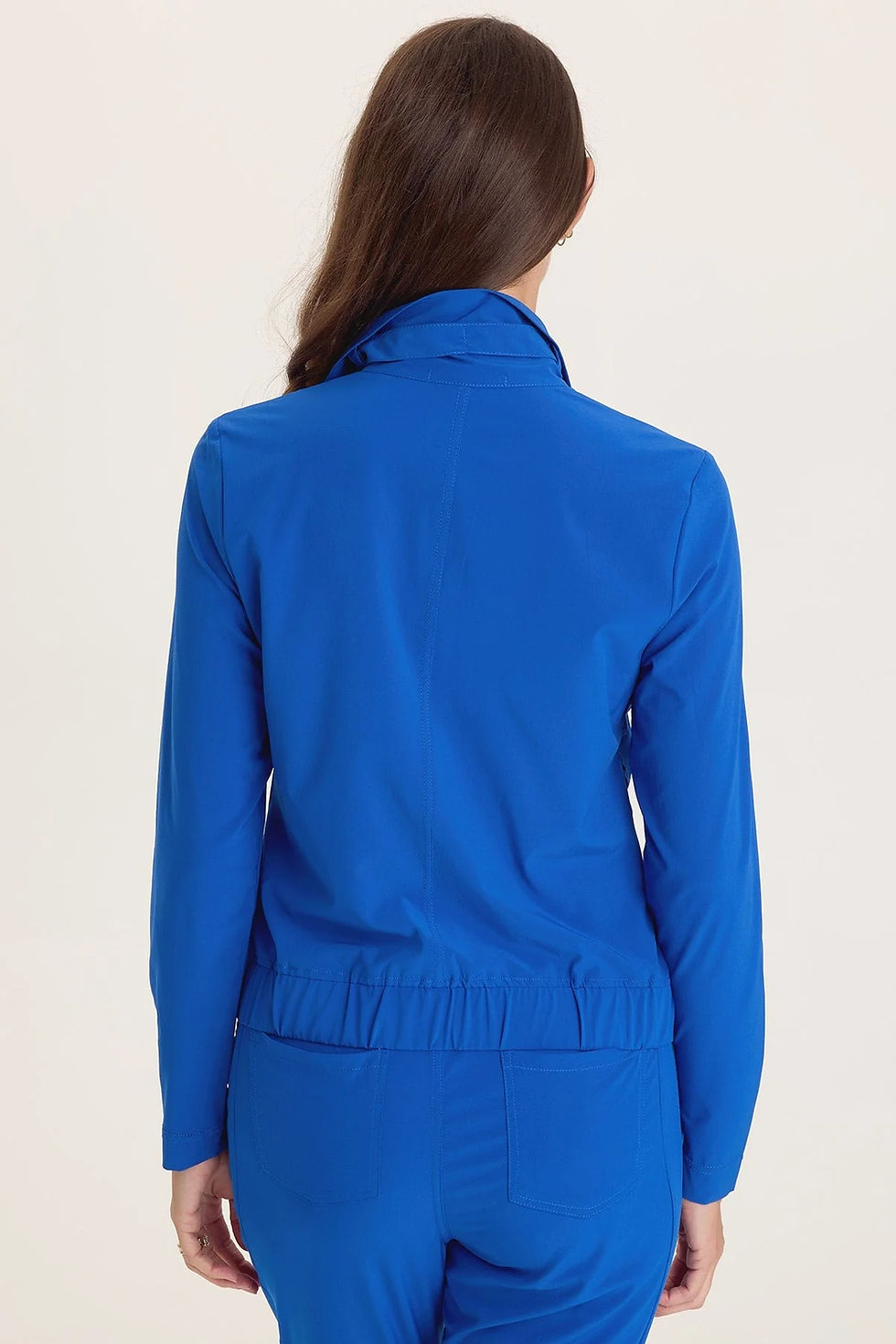 Thumbnail: WEARABLES MOMENTUM WHISPER STRETCH RUCHED ACTIVE JACKET  In Cobalt
