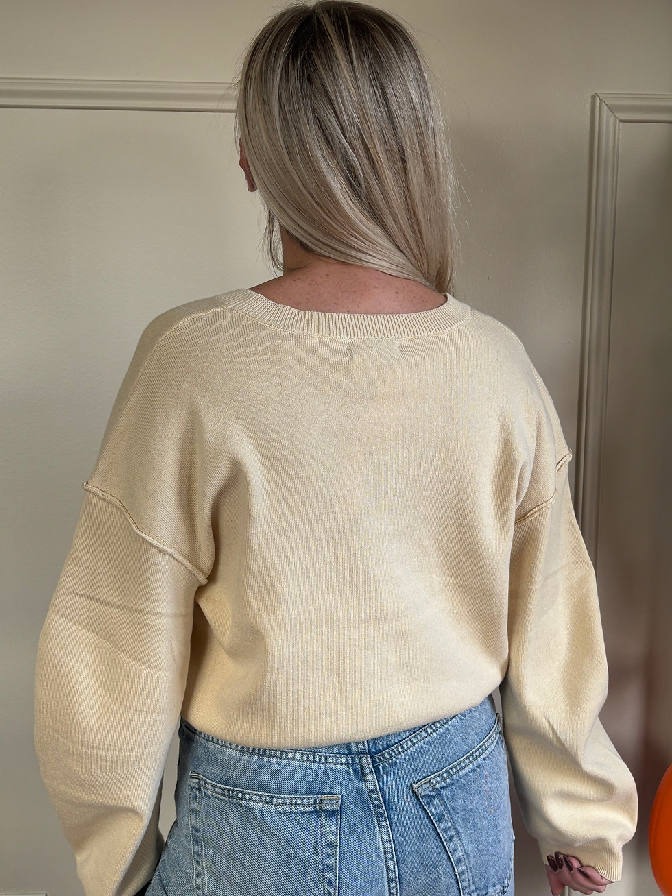Thumbnail: Stitchdrop Cream Sweater