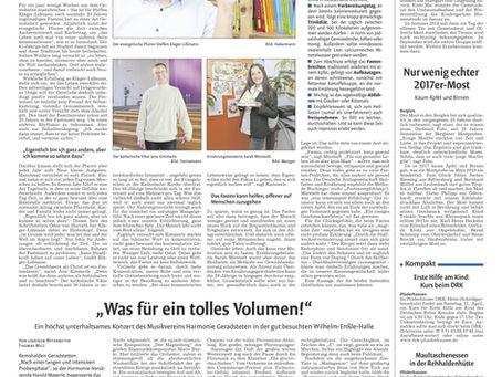 Thema Heilfasten in den Schorndorfer Nachrichten - mit Sarah Mörstedt