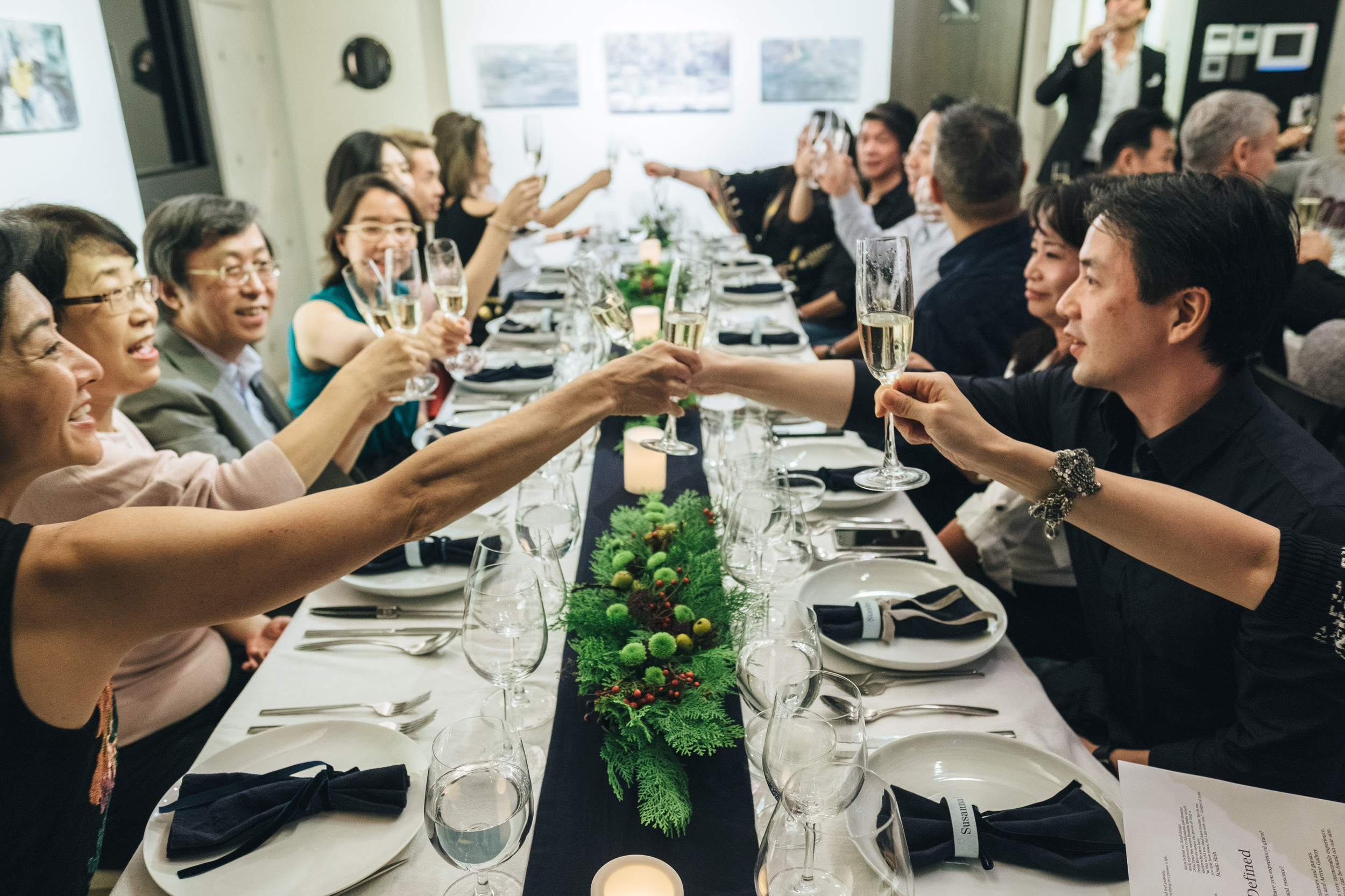 Gallery Dinner Example 藝術餐會 Art Dinners | THE STUDIO -藝術私廚 | 精緻外燴| 主廚到府 | 藝術空間 台北市