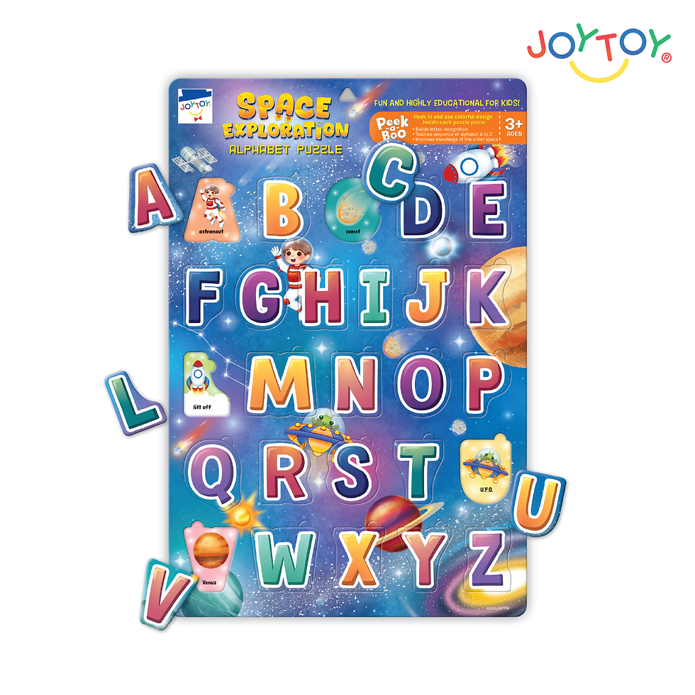 Thumbnail: JOYTOY Space Exploration Alphabet Peek-a-boo Puzzle
