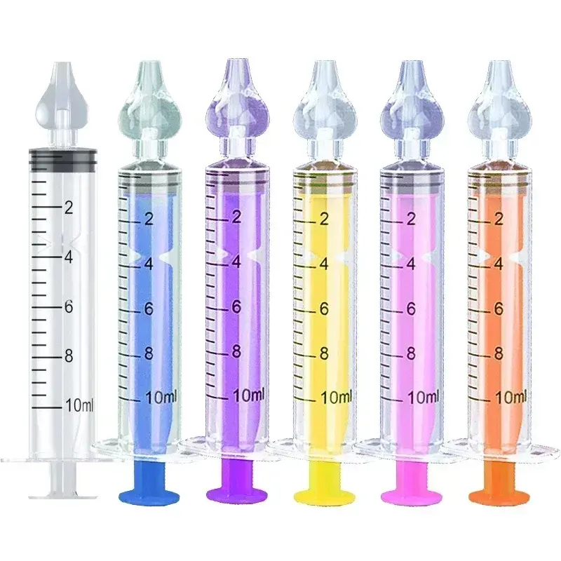 Thumbnail: Silicone Baby Nasal Aspirator Syringe Baby Nose Cleaner Kids Rhinitis Nasal Wash