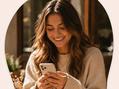 girl using wish & hint.