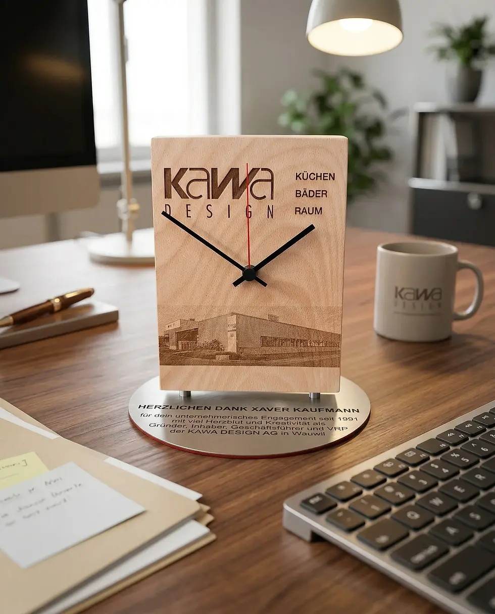 Thumbnail: Original wooden clock – customizable