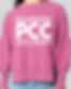 Pink PCC hoodie back, 'Pembrook PCC Cattle Company'