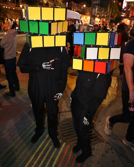 Entertainer and Crowds at Castro Night Market