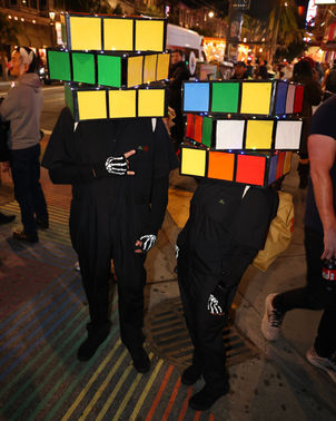 Entertainer and Crowds at Castro Night Market