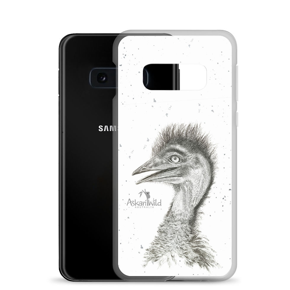 Thumbnail: Askari Wild Samsung Phone Case - Aussie Sketch Series Emu Design