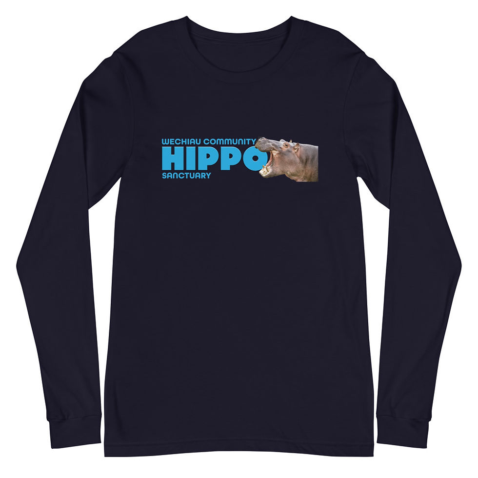 Thumbnail: Wechiau Hippo Long Sleeve Shirt - Hippo Head Design