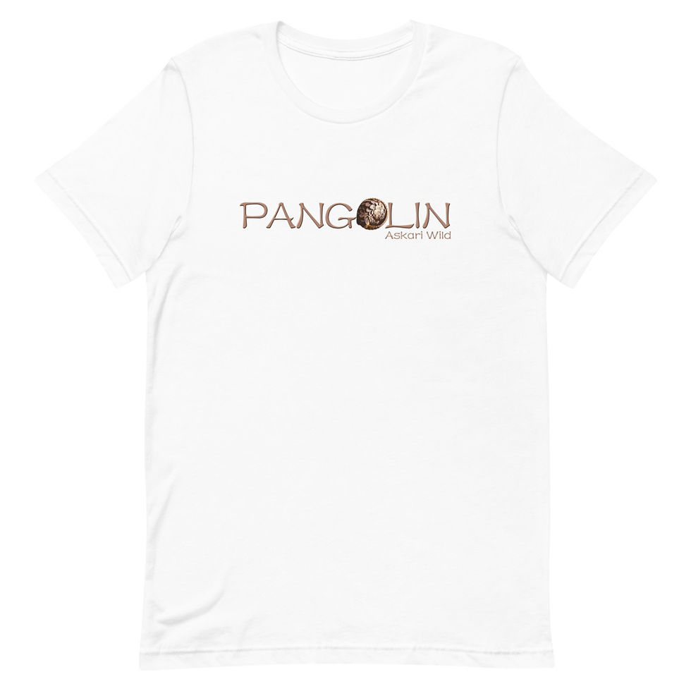 Thumbnail: Askari Wild Unisex Cotton T-Shirt - Pangolin Design