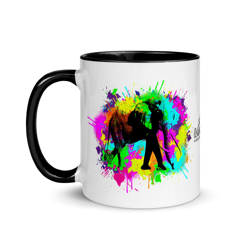 Thumbnail: Askari Project Mug - Paint Splatter Bull Design