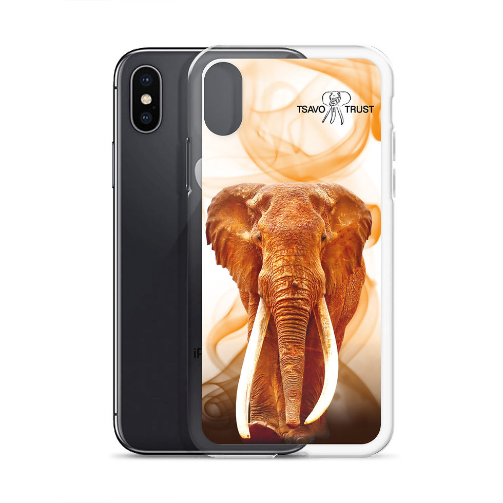 Thumbnail: Tsavo Trust iPhone Case - Tusker LU-1 Design