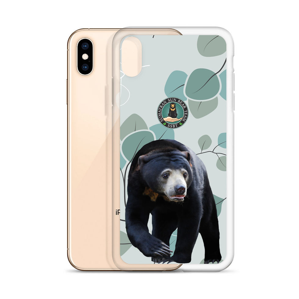Thumbnail: Sumatran Sun Bear Team iPhone Case - Walking Bear Design