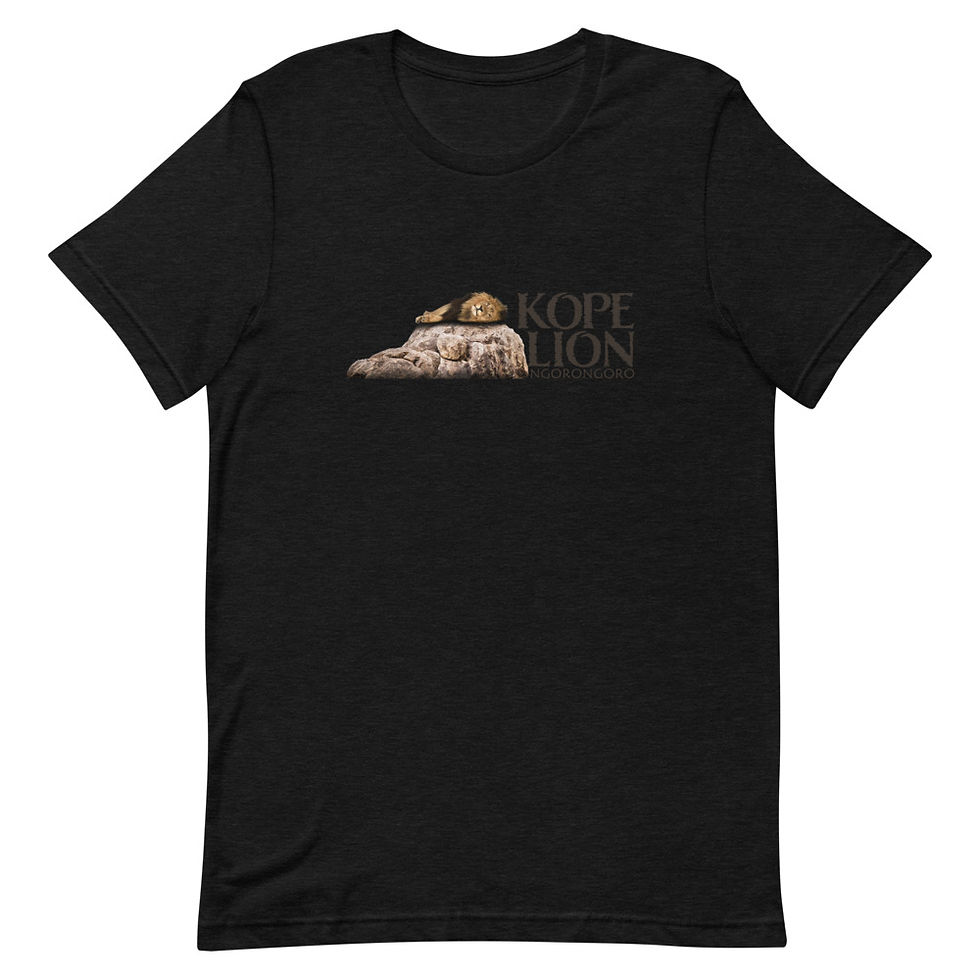 Thumbnail: Kope Lion Unisex Soft Blend T-Shirt - Resting Lion Design