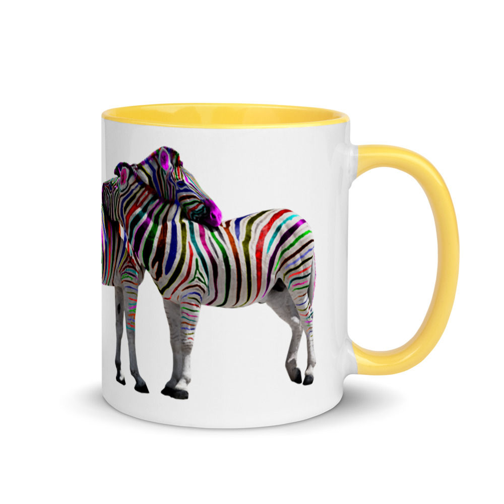 Askari Wild Mug - Rainbow Zebra Design