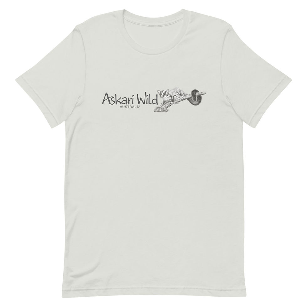 Thumbnail: Askari Wild Unisex T-Shirt - Aussie Sketch Series Sugar Glider Design