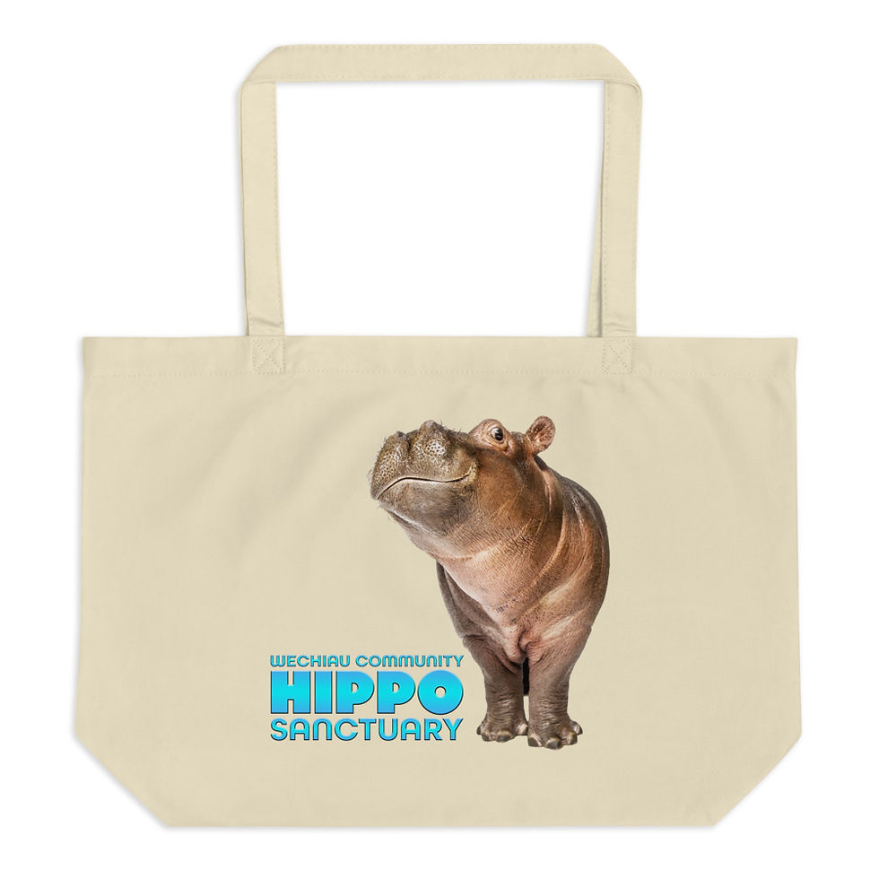 Thumbnail: Wechiau Hippo Tote Bag - Baby Hippo Design