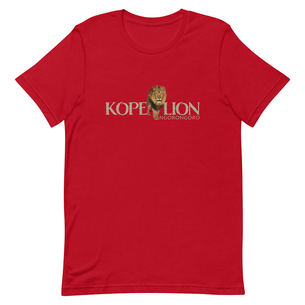 Thumbnail: Kope Lion Unisex Cotton T-Shirt - Walking Lion Design