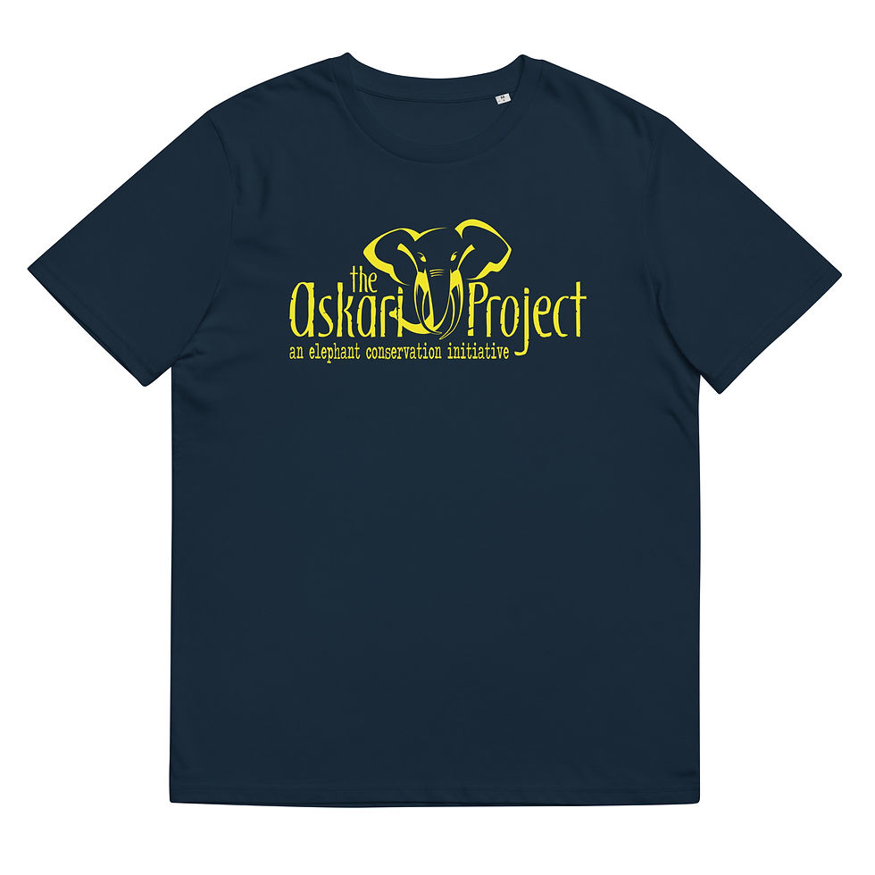 Thumbnail: Askari Project Unisex Organic Cotton T-Shirt - Yellow Logo