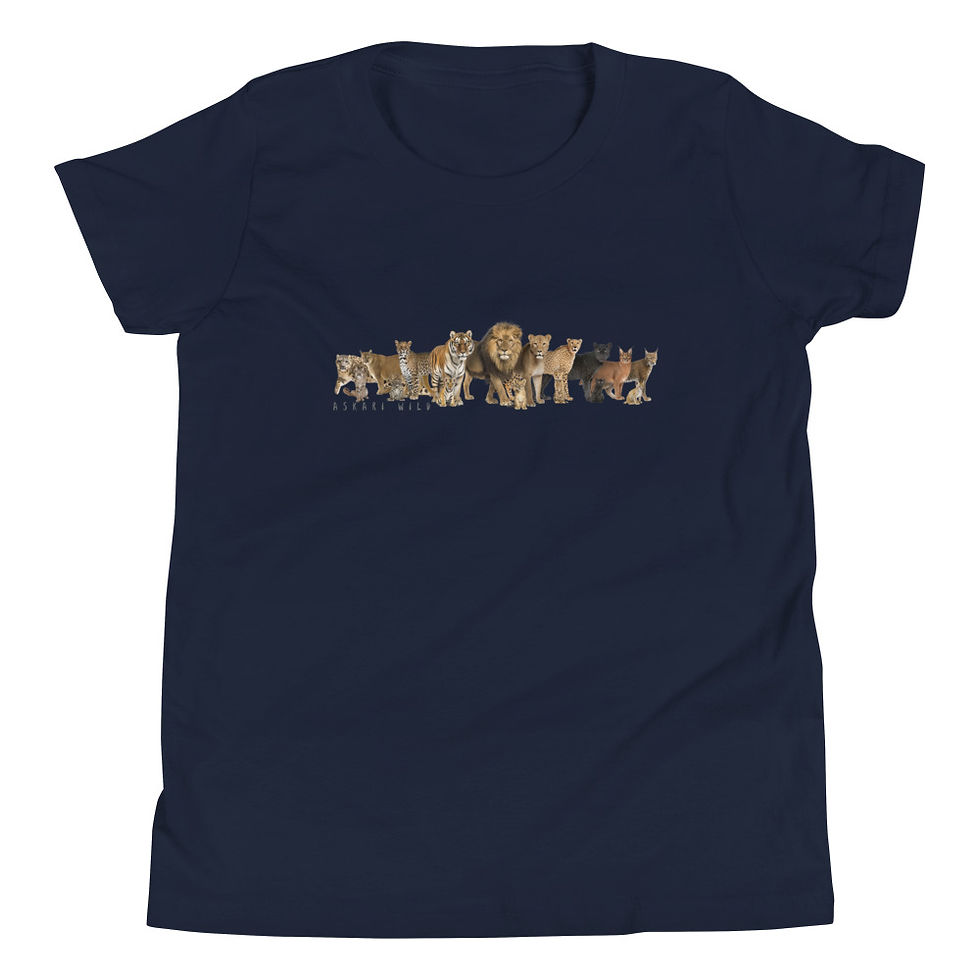 Thumbnail: Askari Wild Youth T-Shirt - Big Cats Design