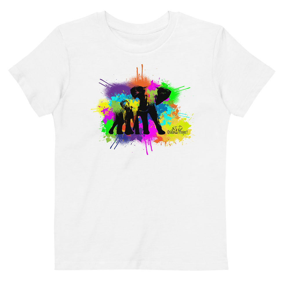 Thumbnail: Askari Project Organic Cotton Kids T-Shirt - Paint Splatter Design